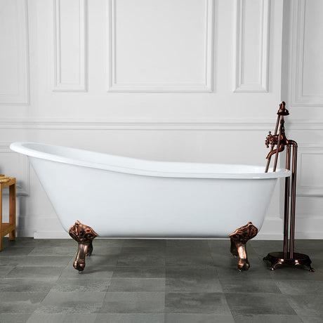 61" Kilgore Cast Iron  Slipper Clawfoot Tub