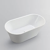 62" Karzen Freestanding Tub with Drain - No Overflow