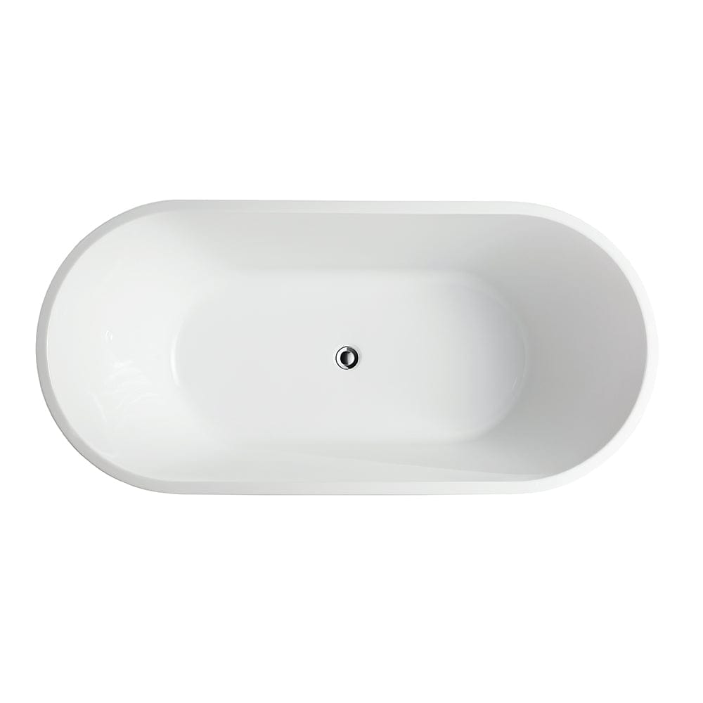 62" Karzen Freestanding Tub with Drain - No Overflow