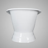 62" Rusk Cast Iron Slipper Tub with Pedestal