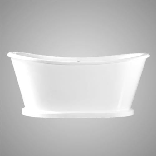 66" Bellaire Cast Iron Skirted Bateau Tub