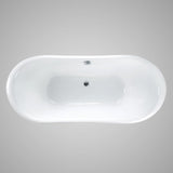 66" Bellaire Cast Iron Skirted Bateau Tub