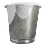 66" Florien Cast Iron Stainless Steel Skirted Bateau Tub