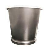 66" Glenmora Cast Iron Stainless Steel Skirted Bateau Tub