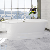 66" Majesty Acrylic Double-Ended Tub with Pedestal