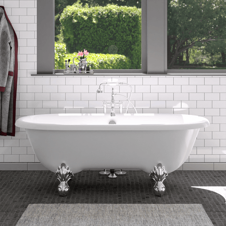 66" Marquis Acrylic Double-Ended Clawfoot Tub
