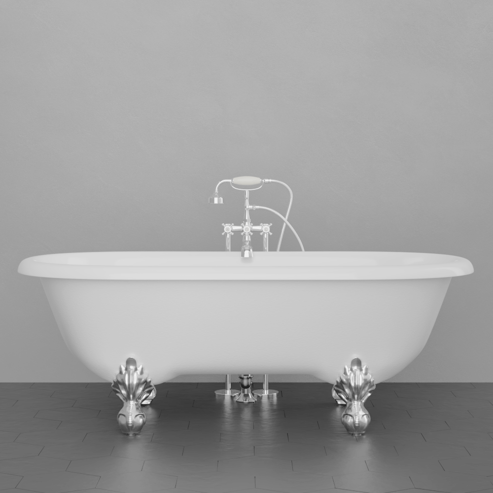 66" Marquis Acrylic Double-Ended Clawfoot Tub