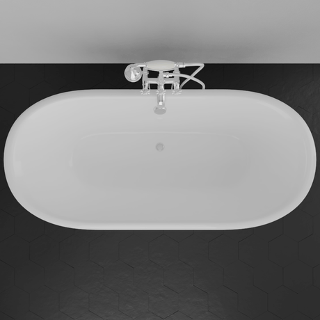 66" Marquis Acrylic Double-Ended Clawfoot Tub