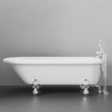 66" Monarch Acrylic Roll-Top Clawfoot Tub