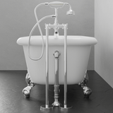 66" Monarch Acrylic Roll-Top Clawfoot Tub