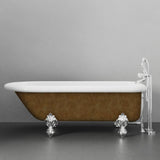 66" Monarch Acrylic Roll-Top Clawfoot Tub