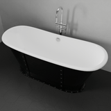 67" Montrose Cast Iron Skirted Bateau Tub