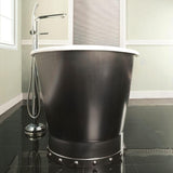 67" Ragley Cast Iron Stainless Steel Skirted Bateau Tub