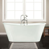 67" Senteca Cast Iron Skirted Bateau Tub