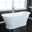 67" Tomball Cast Iron Skirted Bateau Tub