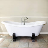 Farmstead Acrylic Double-Slipper Clawfoot Tub