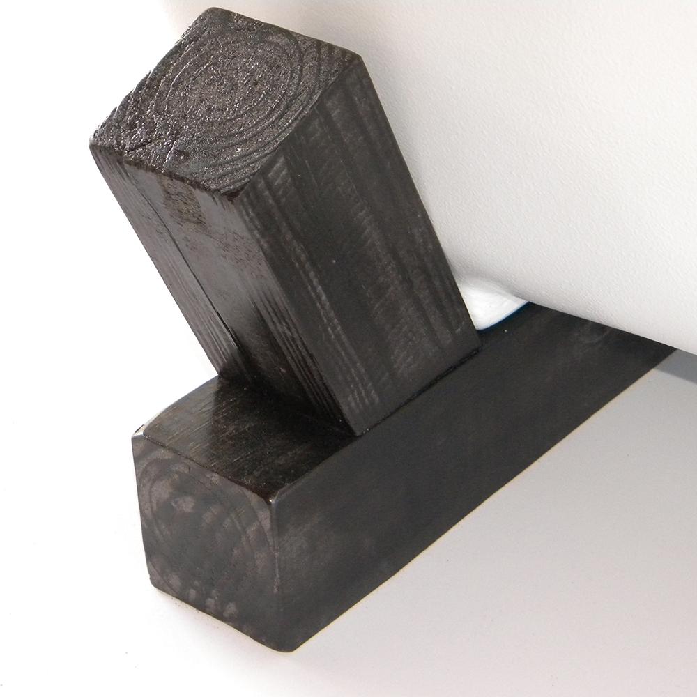 68" Farmstead Acrylic Double-Slipper Clawfoot Tub - Dark Wood Base