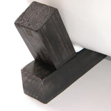 68" Farmstead Acrylic Double-Slipper Clawfoot Tub - Dark Wood Base