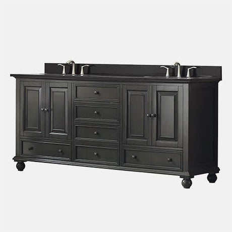 72" Bosler Double Vanity for Oval Undermount Sinks