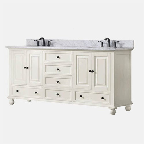 72" Bosler Double Vanity for Oval Undermount Sinks