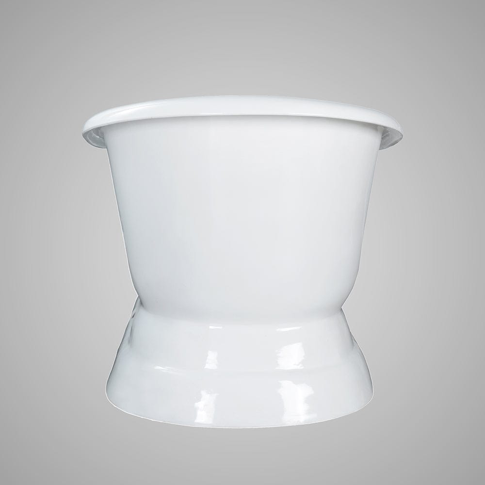 72" Conroe Cast Iron Double-Slipper Tub with Pedestal