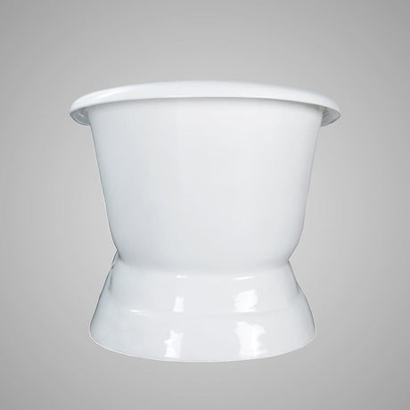 72" Conroe Cast Iron Double-Slipper Tub with Pedestal