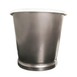 72" Glenmora Cast Iron Stainless Steel Skirted Bateau Tub