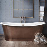 72" Hartman Cast Iron Steel Skirted Bateau Tub