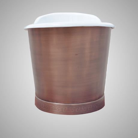 72" Hartman Cast Iron Steel Skirted Bateau Tub