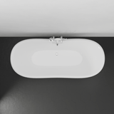 72" Manvel Cast Iron Double-Slipper Clawfoot Tub