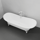 72" Manvel Cast Iron Double-Slipper Clawfoot Tub