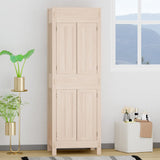 72" Mission Unfinished Red Oak Wall-Mount Linen Cabinet