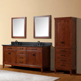 72" Sheridan Double Vanity for Oval Undermount Sinks