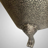 73" Walden Hammered Antique Copper Slipper Clawfoot Tub - Polished Interior