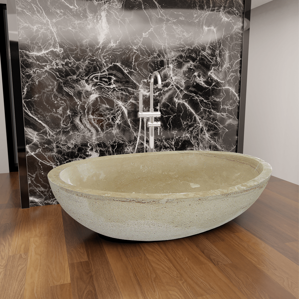 79" Clairton Stone Double-Ended Tub