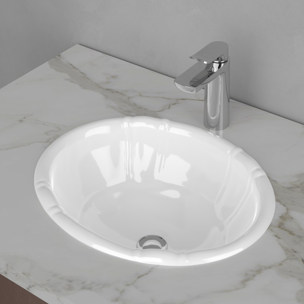 Afton Vitreous China Drop-In Sink