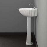 Alma Vitreous China Pedestal Sink