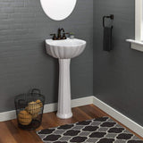 Alma Vitreous China Pedestal Sink