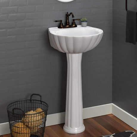 Alma Vitreous China Pedestal Sink