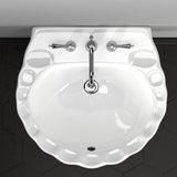 Alma Vitreous China Pedestal Sink