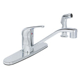 Amber Single Handle Kitchen Faucet with Side Sprayer