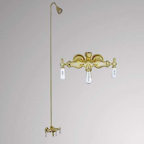 Antique-Style Diverter Tub Faucet with Standard Shower Head