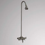 Antique-Style Diverter Tub Faucet with Standard Shower Head