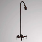 Antique-Style Diverter Tub Faucet with Standard Shower Head