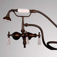 Antique-Style Diverter Wall-Mount Tub Faucet with Hand Shower