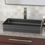 Arnelle Vitreous China Vessel Sink - Matte Black