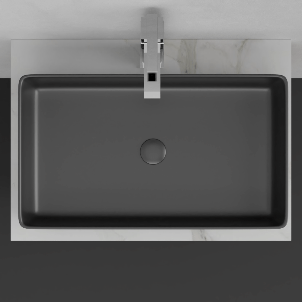 Arnelle Vitreous China Vessel Sink - Matte Black