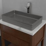 Arnelle Vitreous China Vessel Sink - Matte Gray