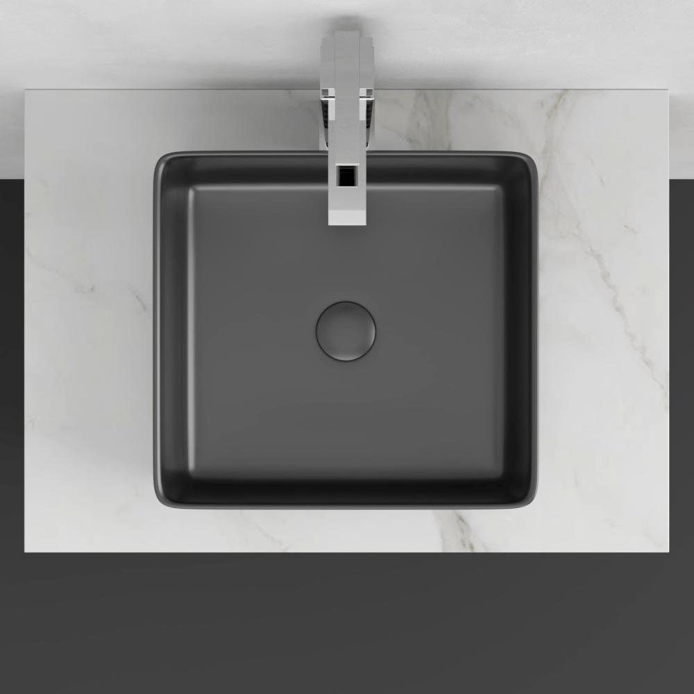 Arrosa Vitreous China Vessel Sink - Matte Black