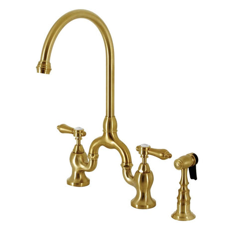 Aston Bridge Kitchen Faucet with Brass Sprayer